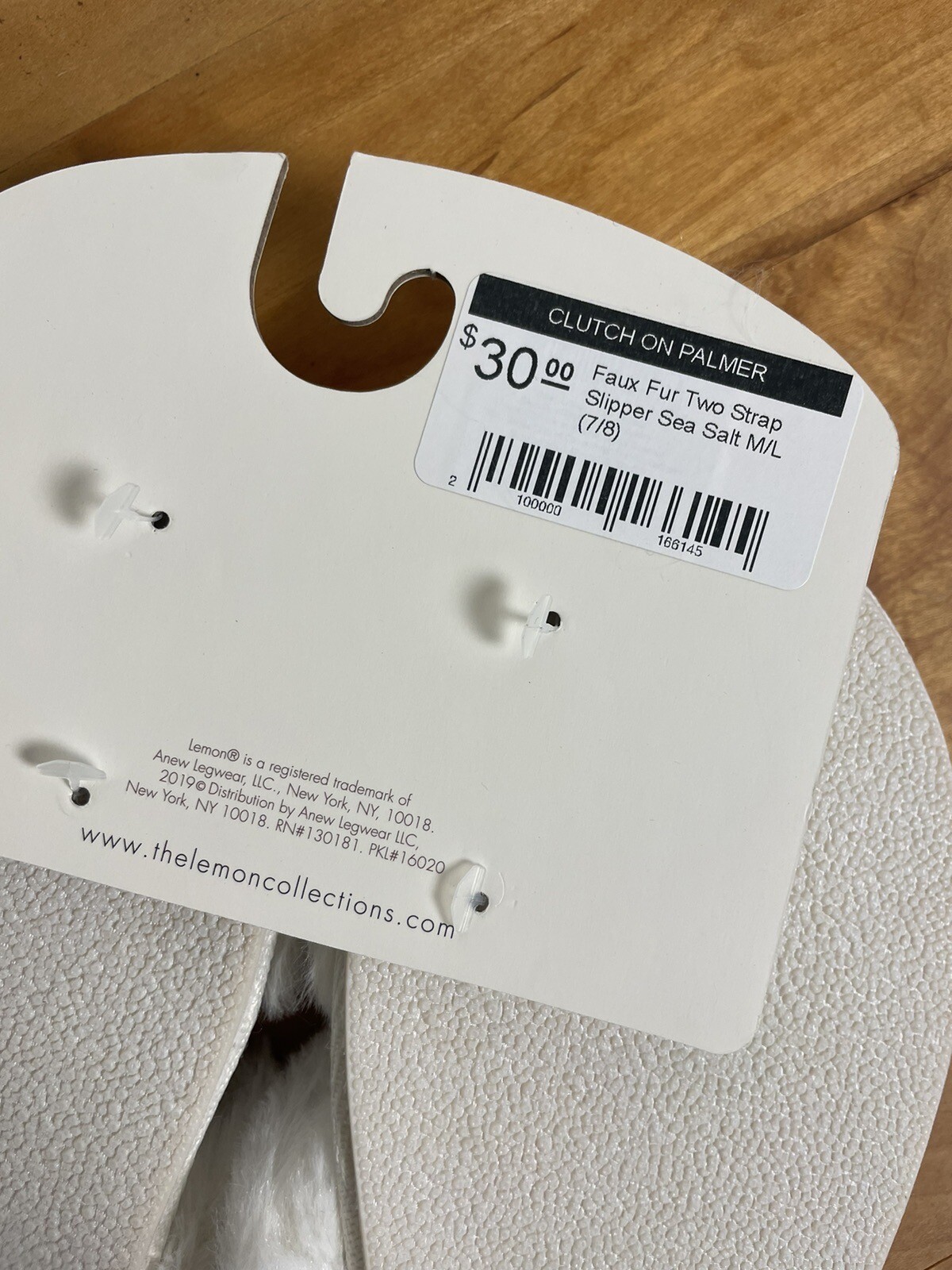 PANTOFOLA D’ORO Pantofole da donna bianche peluche a due cinghie in pelliccia sintetica M L 7 8 nuove