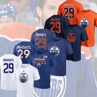 HOT SALE!! Leon Draisaitl #29 Edmonton Oilers Name & Number Player Fan Gifts