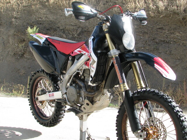 2007 Honda CRF450X  Low hours, fully setup Vet owned serviced and rider