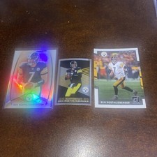 Ben Roethlisberger 2012 Topps Platinum 2005 Panini Sticker & 2017 Donruss 
