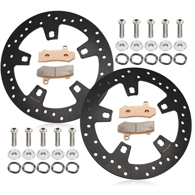 11.8'' Front Brake Rotors Disc for 2015-Up Harley Touring Road King Glide Black