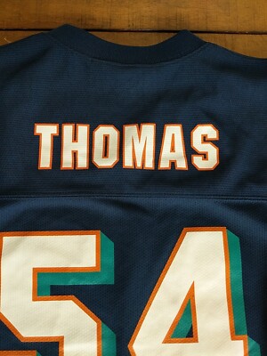Miami Dolphins Zach Thomas #54 Dark Blue Alternate Jersey NFL