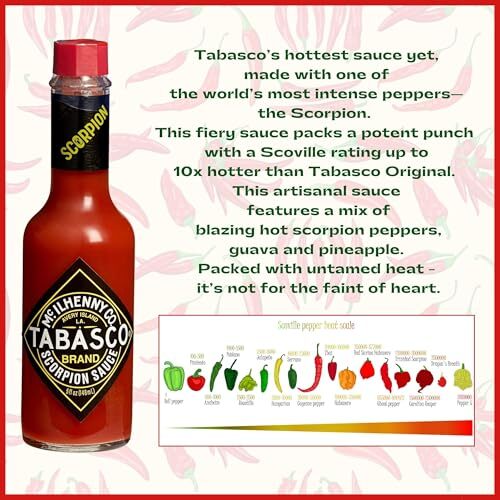 Tabasco Hot Sauce 6 Flavor Variety Gift Pack Bundle Full Size 5 Oz