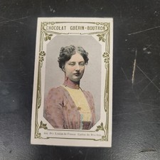 Princess Louise France Carlos Bourbon Chocolat Guerin Boutron Ad Chromo Card