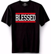 NEW MEN'S PRINTED BLESSED JESUS GOD LOVE CHRISTIAN CROSS GRAPHIC DESIGN T-Shirts