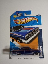 Hotwheels 2012 Muscle Mania- '62 Chevy GM'12 103/247 Blue W/ Red Stripe 3/10