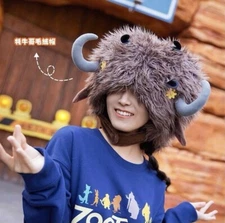 Disney authentic Zootopia Yax the Yak hat Winter Cap Costume disneyland