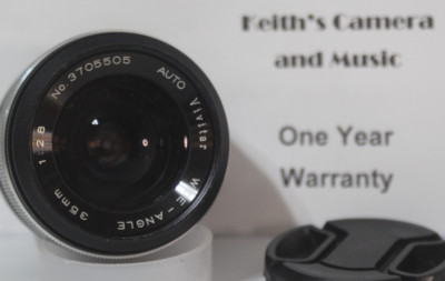 1yrWarranty near mint Vivitar Auto Wide Angle 35mm F2.8 Lens for Konica AR EE