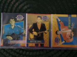RARE ELVIS PRESLEY RIVER GROUP FOIL 3 CARDS SET  # 6~18~25 SHEET MINT CONDITION