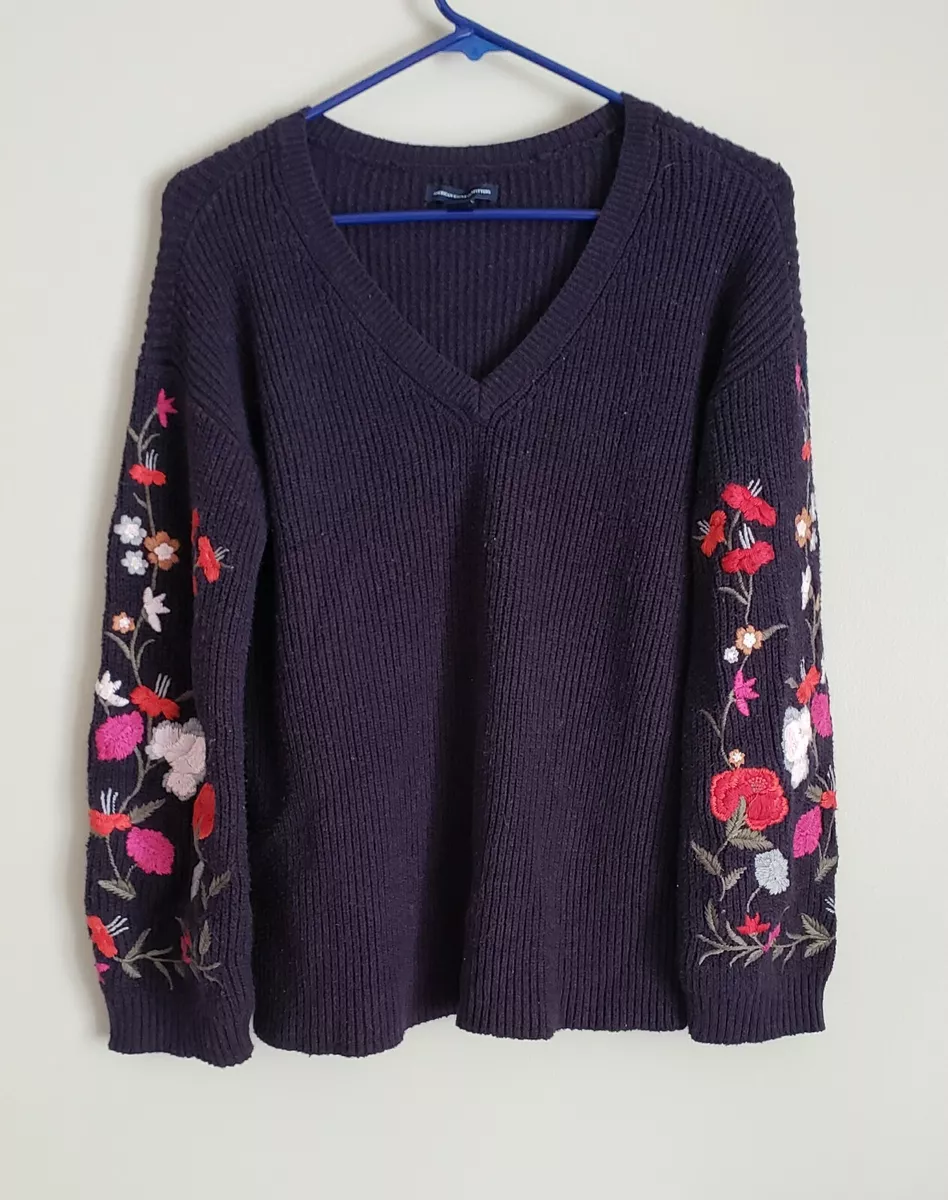 American eagle embroidered best sale sweater