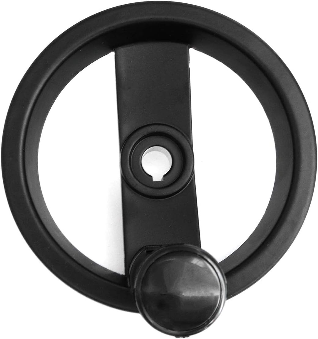 Heyous Foldable Handwheel Spoke Hand Wheel with Folding Revolving Handle for Mil