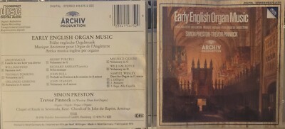 Early English Organ Music CD Archiv 1986 Simon Preston Trevor Pinnock SHIPS FAST