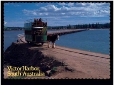 Postcard RPPC - Victor Harbor Tram, South Australia, S.A.