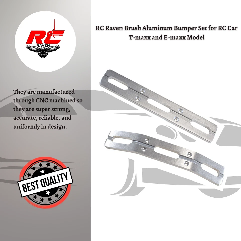 T-Maxx 2.5, 3.3 Brushed Aluminum Bumper Set NEW  - Image 3 of 3