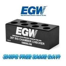 EGW 7 Hole Case Gauge Ammo Checker for 357 Sig NEW! # 70124