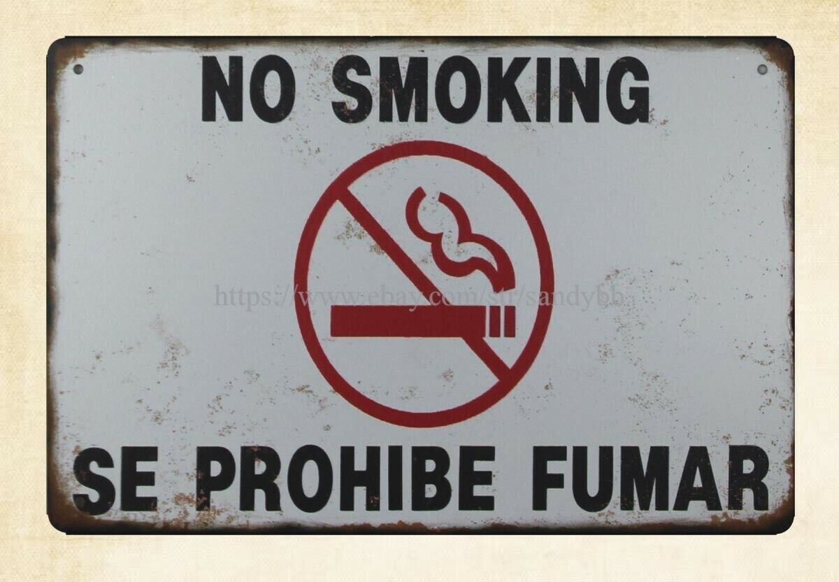 No Smoking It Is Against The Law To Smoke In These Premises English