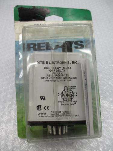 NTE ELECTRONICS R61-11AD10-120 ZEITVERZÖGERUNGSRELAIS 120V NSMP - Bild 2 von 4