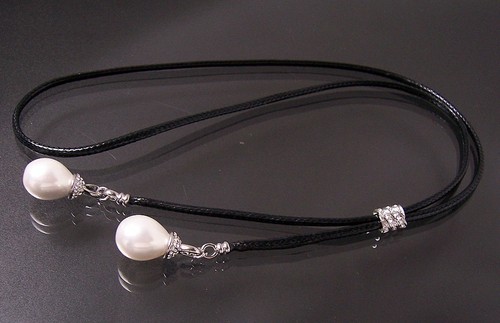Perlenkette Perlen Armband Ohrringe Muschelkernperlen Schmuck Set Hochzeit VS7# - Bild 77 von 99