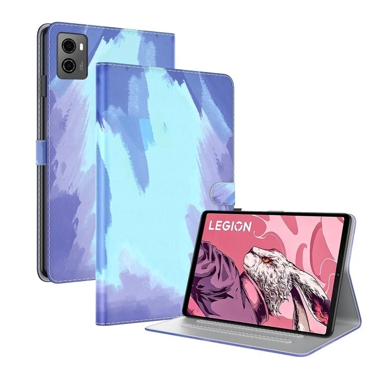 For Lenovo Legion Y700 2023 Watercolor Pattern Flip Leather Tablet