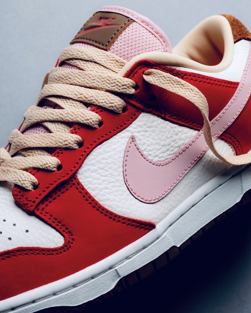 🔥IN-HAND Nike Dunk Low PRM Bacon Sport Red Women Quickstrike SZ  sb