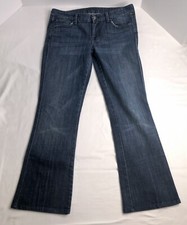 Womens 7 For All Mankind  A" Pocket Bootcut Jeans Size 30 Medium Wash Low Rise