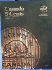Whitman Canada 5 Cents VOL#2 1965-2012 Coin Folder, Album Book #3200