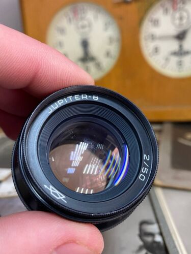 Lente KMZ Jupiter 8 50 mm F/2 negra URSS para montaje de tornillo Fed Zorki Leica M39 - Imagen 4 de 10
