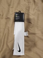 NIKE Dry Head Tie One Size White Black Training Running NWT Sweat Wicking