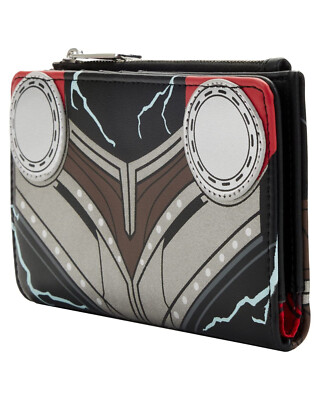 Loungefly grey and Black Thor: Love and Thunder Zip Wallet NWT Marvel Studios, Thor, love and thunder Wallet | Mercari main image 4