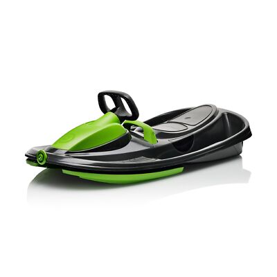 Snow Sled for Kids, Adults - Toboggan Sled, Easy Turning Steering Wheel, Anti...