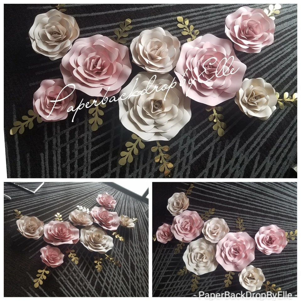 ·°°••♡♡8 flores de papel GRANDES♡♡••°°· Foto 2 de 4