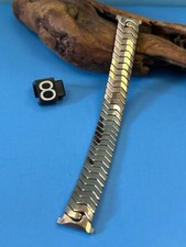 16 mm 1970's VINTAGE JB CHAMPION USA EXPANDABLE S.S. SILVER METAL WATCH BAND NEW