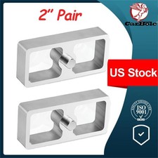 Pair 1 Inch Aluminum Extruded Leaf Spring Lowering Blocks Us Stock