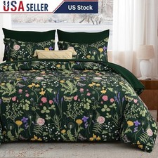 Farmhouse Floral Comforter Set All-Season Soft Bedding 7 Pieces Bed in Bag New