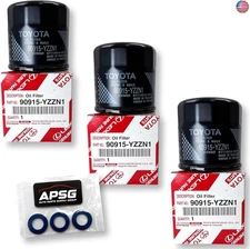 Genuine Oil Filter 90915-YZZN1 / 90915-YZZF2 with APSG Drain Plug Washers | 3