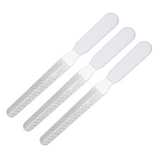 5.5x0.6" Stainless Steel Pet Nail File, White, 3 Pcs 