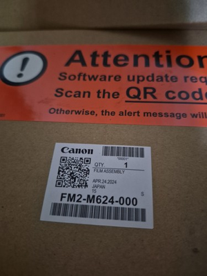 #ad Canon FM2 M624 000 Fuser Fixing Film oem Pressure Roll Included Brand New $400.00