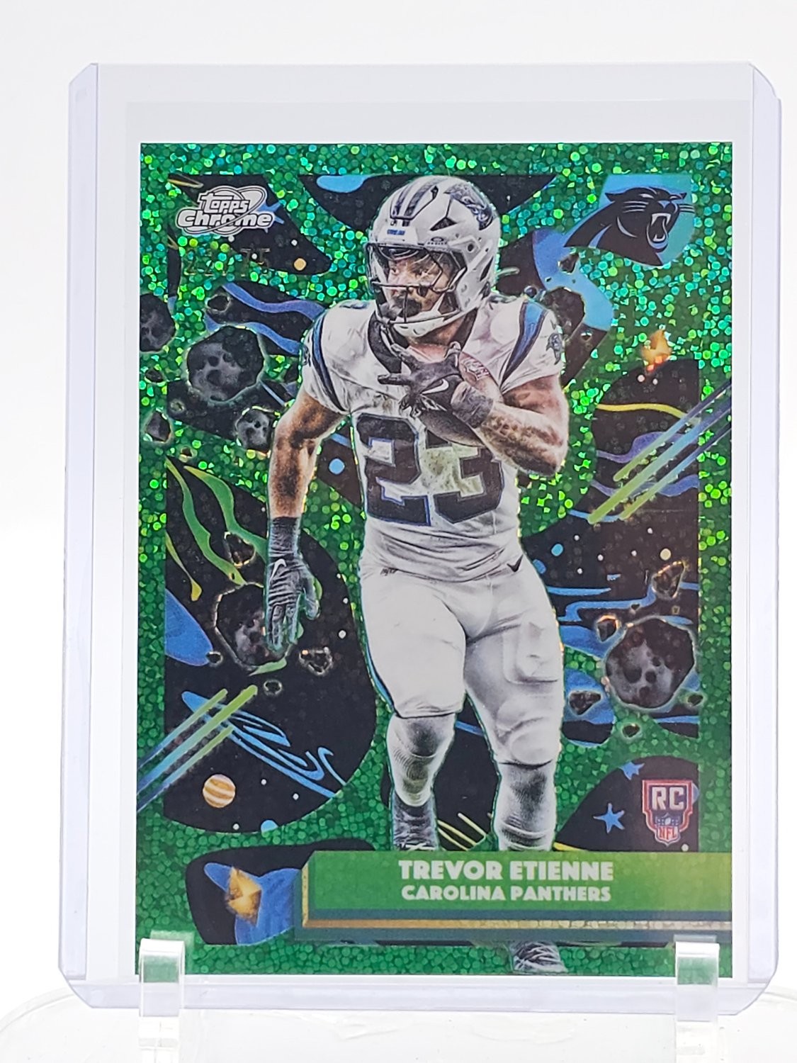 Trevor Etienne Topps Cosmic Chrome #115 Green Space Dust