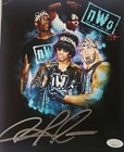 Dennis Rodman Signed METALLIC Photo 8x10  NWO Bulls Worm Autograph HOF JSA HOGAN