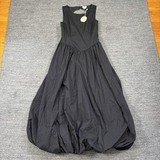 Camila Coelho Dress Women Small Black Dropped Waist Bubble Hem Regency Event NEW