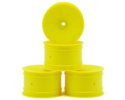 JConcepts Mono 2.2 Rear Wheels Yellow B7/B6/B74/RB6 w/12mm Hex Set of 4 JCO3348Y