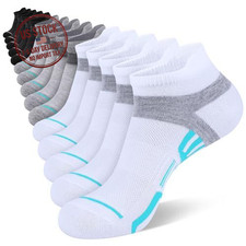 15 Pairs Women's Low Cut Ankle Socks Size 6-10 Athletic Multi Sport