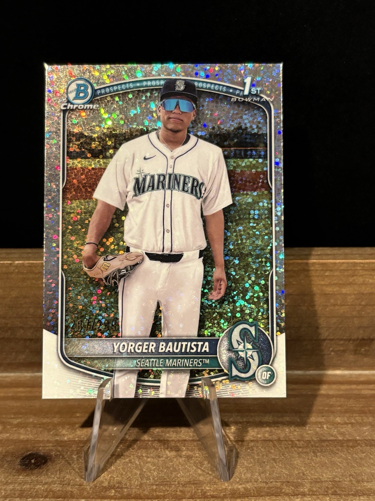 2025 Bowman Chrome Yorger Bautista #BCP-194 1st Speckle Refractor /299 Mariners