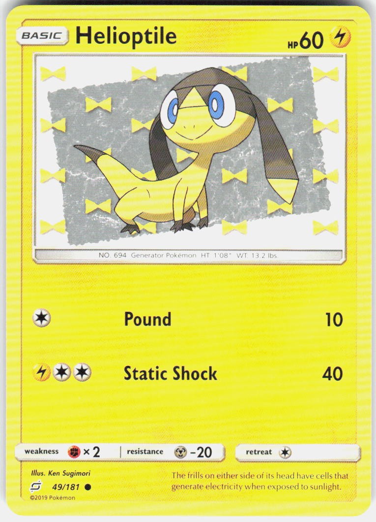 Helioptile 49/181 SM Team Up Pokemon