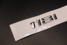 CHROME SILVER  BMW 118i  Car Letter Number SUV Rear Trunk Boot Badge