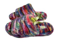 UGG Fluff Yeah Pixelate Kids Sandals Size 6