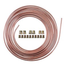 25 Ft. 3/16 OD Copper-Nickel Coated Alloy Brake Line Tubing Kit 3/16" x 25'