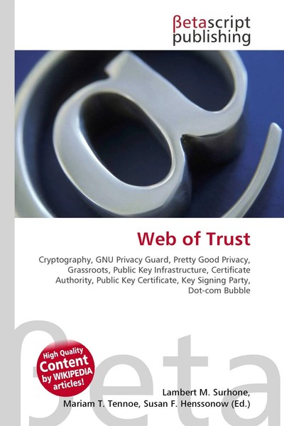 Lambert M. Surhone (U. A.) | Web Of Trust | Taschenbuch | Englisch (2026)-image