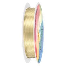 0.6mmx4m Jewelry Wire, 22 Gauge 13.1FT Craft Wire Copper Wire, Light Golden