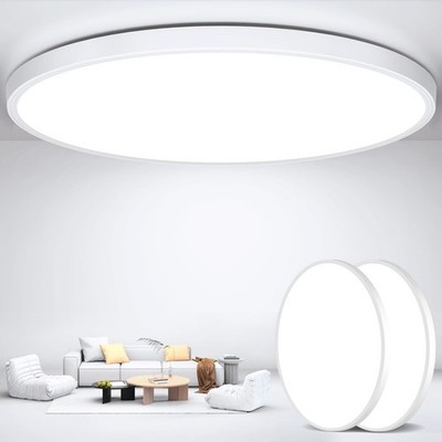 DEALGADGETS Flush Mount Ceiling Light Fixtures,12inch Flat led Light for Ceil...